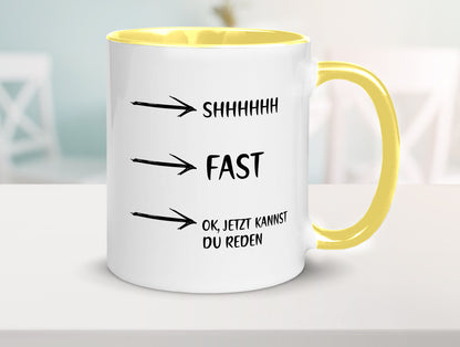 Jetzt kannst du reden | Morgenmuffel Kaffeetrinker Humor Geschenkidee Tasse
