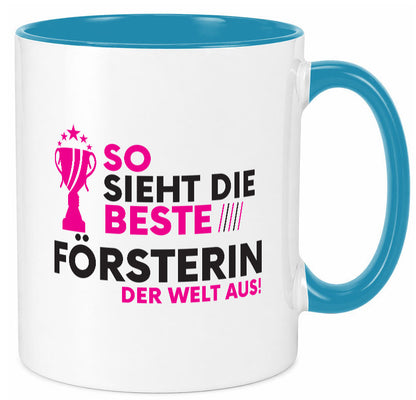 Die Weltbeste Försterin | Forst Arbeit Humor Kollegen Büro Geschenkidee Tasse