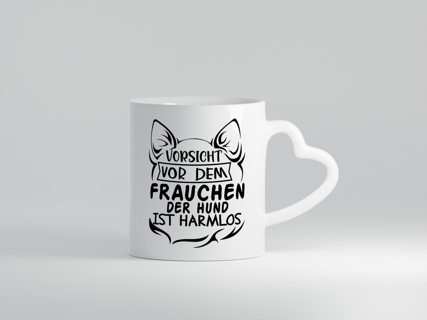 Vorsicht vor dem Frauchen der Hund ist Harmlos Humor Tierliebhaber Geschenkidee