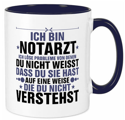 Löse Probleme: Notarzt | Arzt v2 Geschenkidee Humor Tasse
