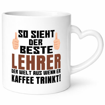 Bester Lehrer | Lieblingslehrer Tasse lustiger Spruch Humor Geschenkidee