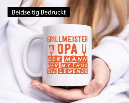Grillmeister, Opa, Mann, Mythos, Legende | Grillbesteck Geschenk Familie
