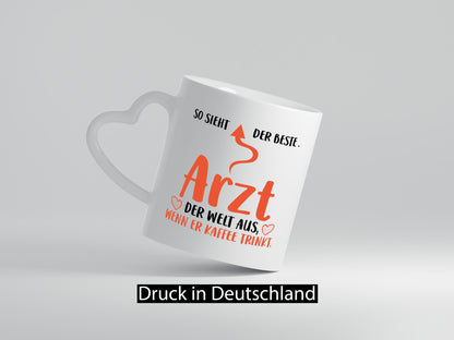 So sieht der beste Arzt Welt aus | Kaffee Doktor lustig Humor Geschenkidee
