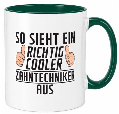 Richtig Cooler Zahntechniker | Zahnmedizin Geschenkidee Humor Tasse