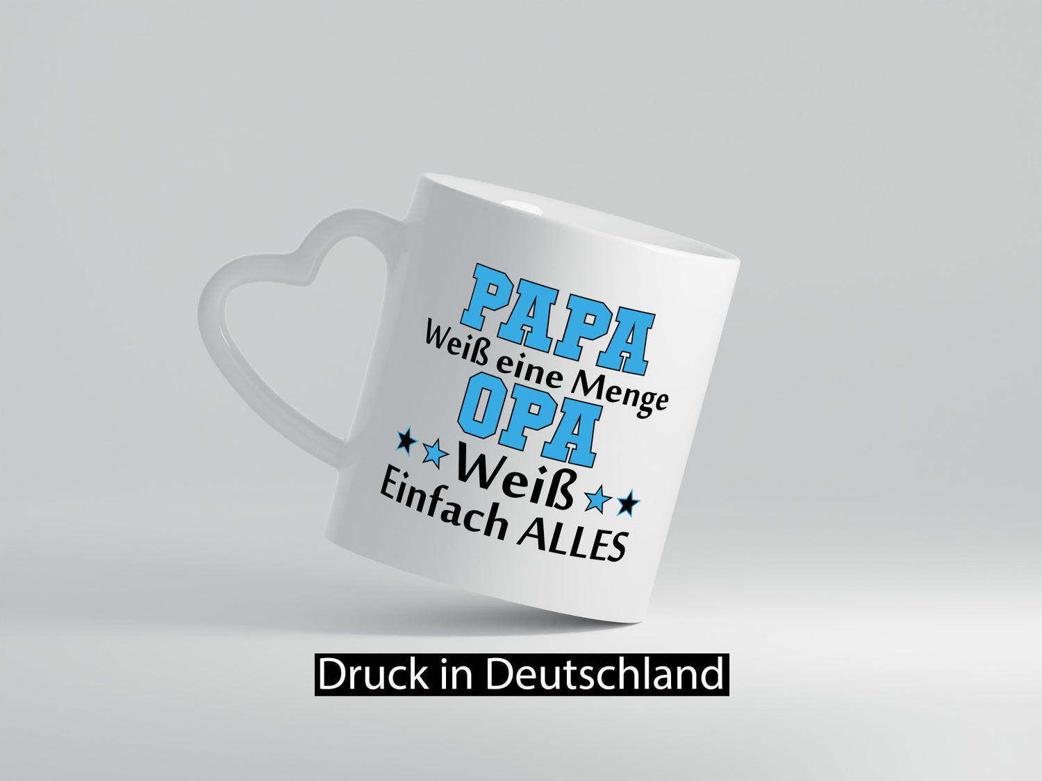 Papa weiß eine Menge, Opa alles | Sterne lustig Familie Geschenkidee Geschenk