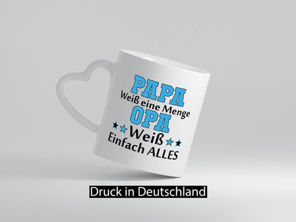 Papa weiß eine Menge, Opa alles | Sterne lustig Familie Geschenkidee Geschenk