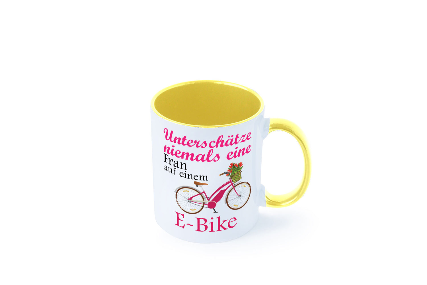 Unterschätze niemals eine Frau | E-Bike Sport Rad fahren lustig Humor