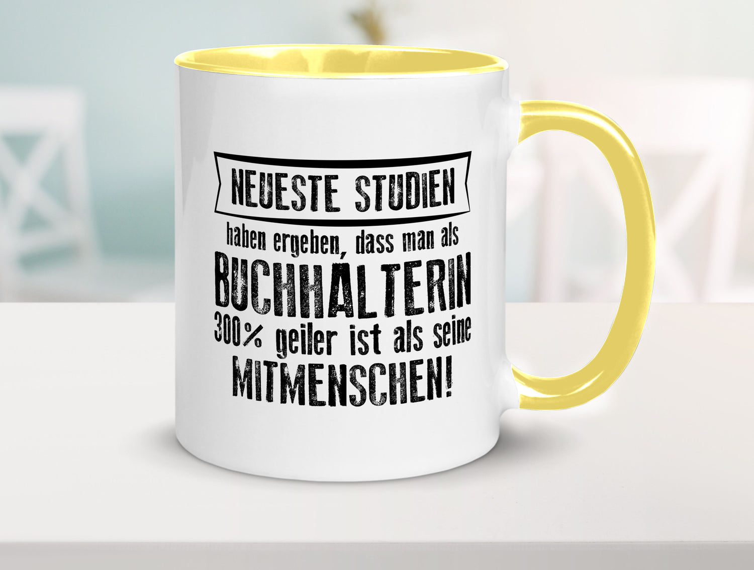 Neuste Studien: Buchhalterin | Buchhaltung Humor Geschenkidee Tasse