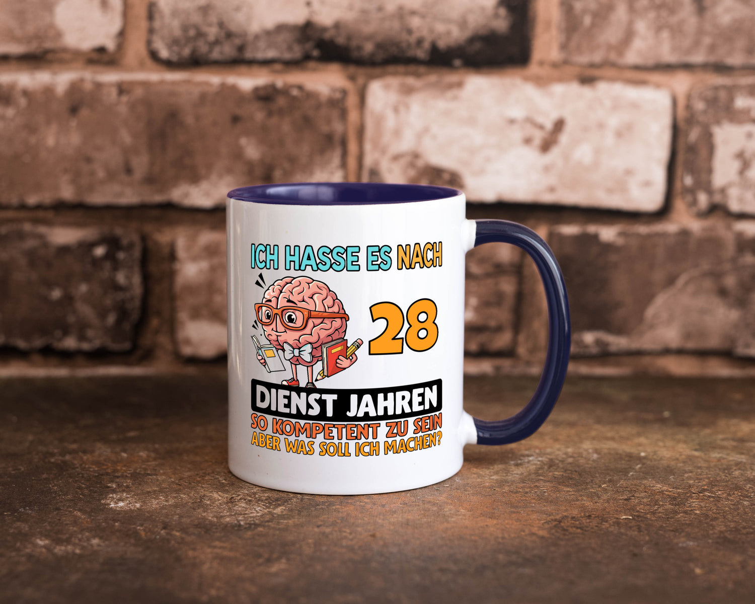 28 Dienstjahre | Arbeit Kompetent Geschenkidee Kollegen Büro Humor Tasse