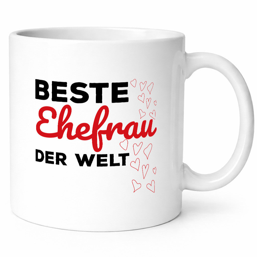 Beste Ehefrau | Ehe Tasse Hochzeitstag Romantik lustiger Spruch Geschenk