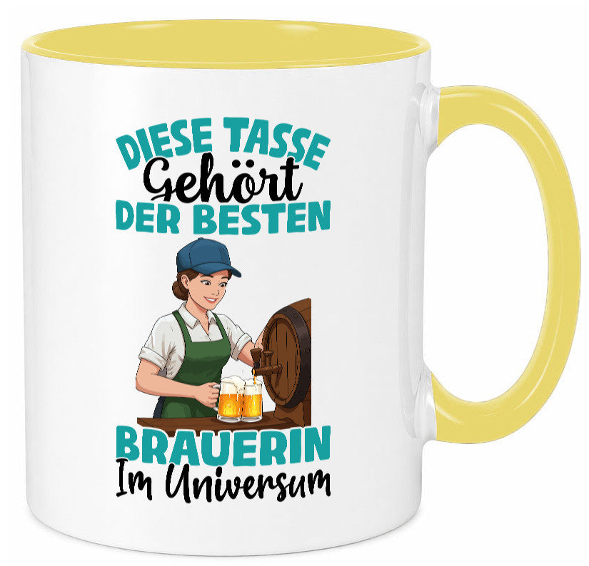 Im Universum: Brauerin | Bier Brauerei lustiger Spruch Geschenk Humor