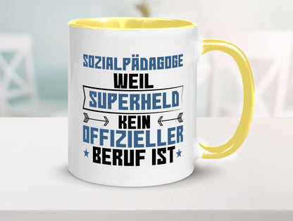Superheld Sozialpädagoge | Pädagoge lustig Humor Geschenkidee Geschenk Tasse