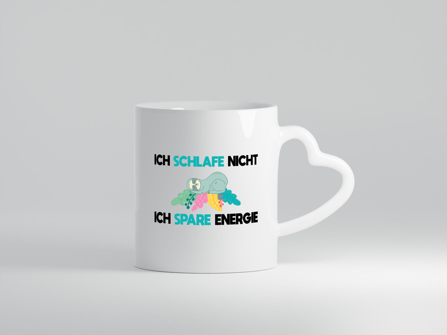 Ich schlafe nicht spare energie | Schlafen Geschenkidee Humor Tasse