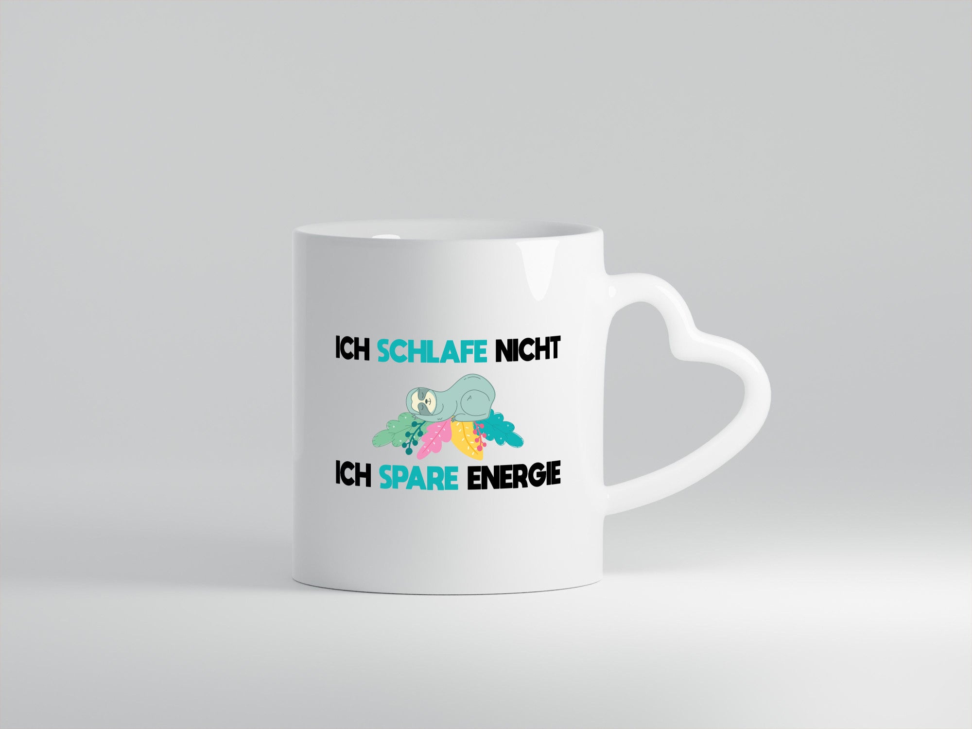 Ich schlafe nicht spare energie | Schlafen Geschenkidee Humor Tasse