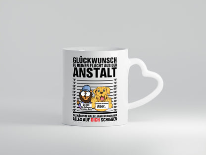 Glückwunsch zu deiner Flucht | Abschiedgeschenk v3 Geschenk Humor Geschenkidee