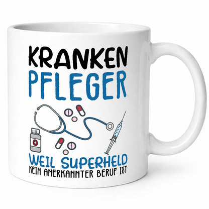 Ich bin Krankenpfleger Geschenk Humor Geschenkidee lustiger Spruch Tasse