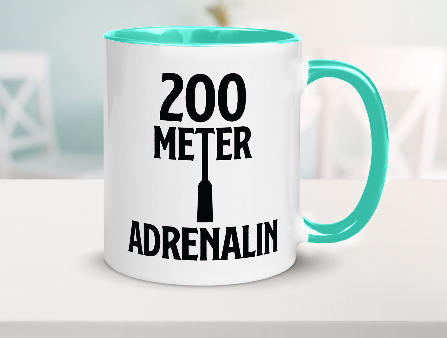200 Meter Adrenalin v2 lustig Humor Geschenkidee Geschenk Tasse