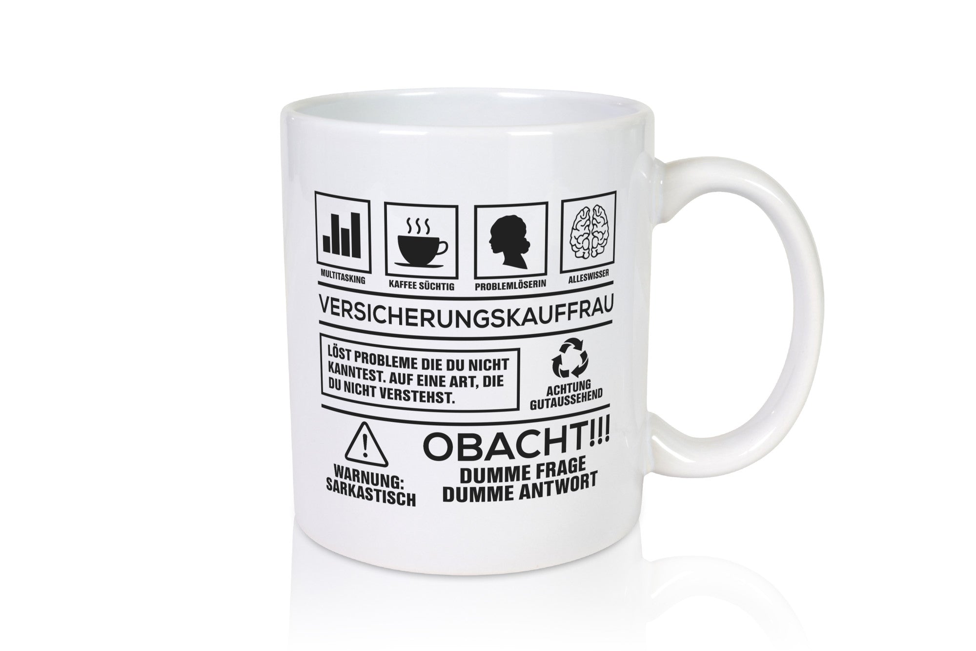 Achtung Probleme Versicherungskauffrau | Kauffrau lustiger Spruch Geschenk