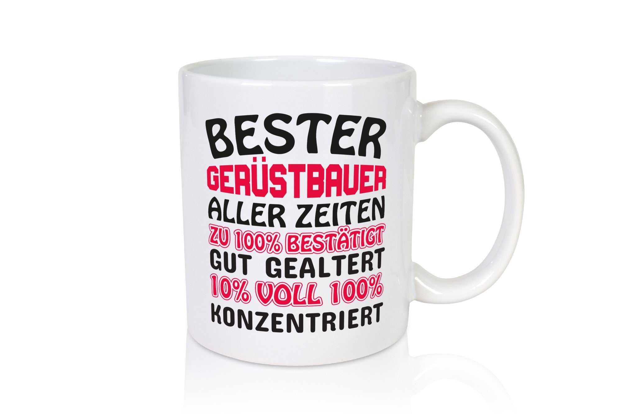 Bester Gerüstbau | Tasse Baustelle Humor Geschenkidee