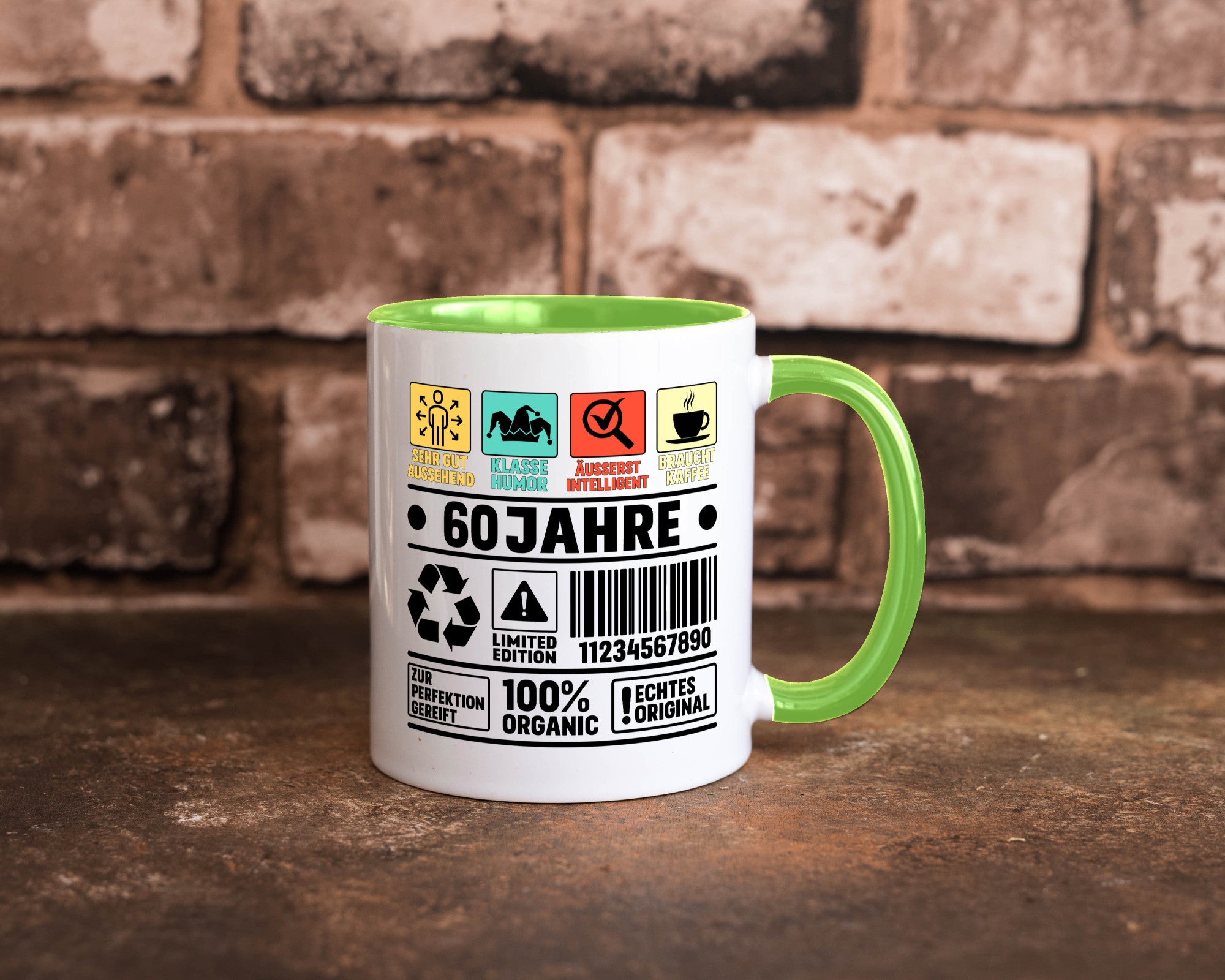 60. Geburtstag | 60 Jahre Humor Limited Edition Geschenkidee Tasse