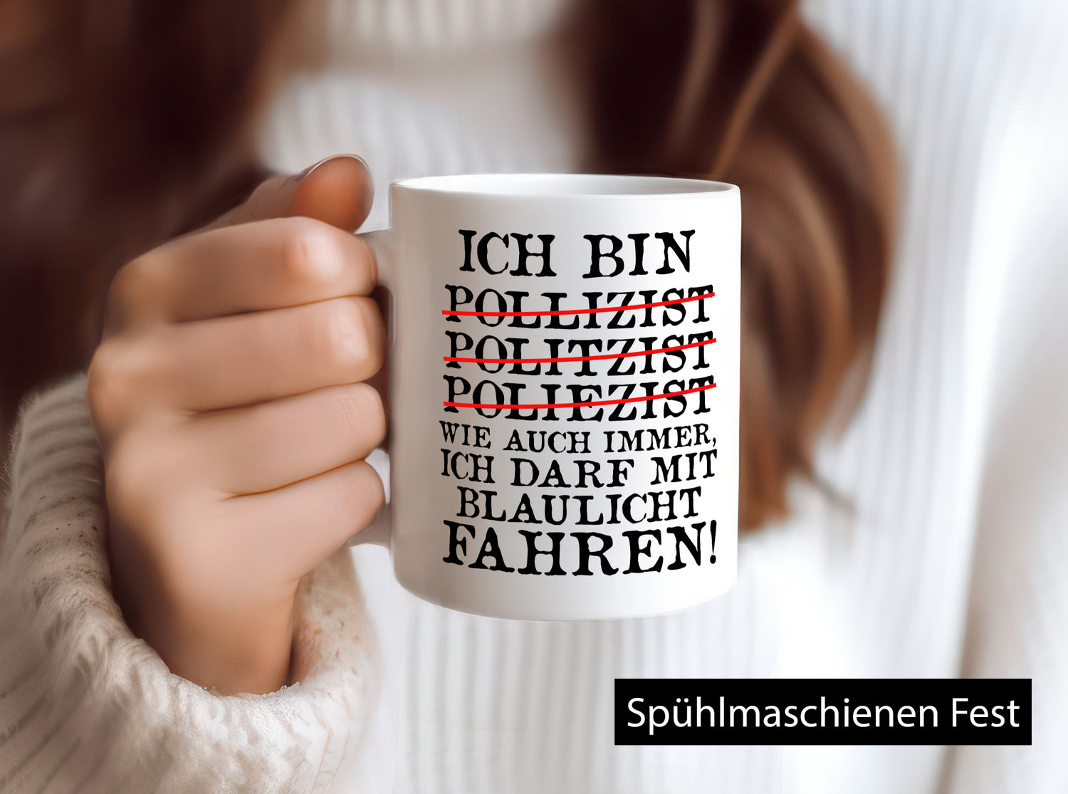 Ich bin Polizist | Blaulicht Polizei Beruf Streife lustig Arbeit Kollegen Büro