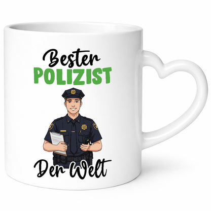 Bester Polizist | Polizei v2 Humor Geschenkidee Tasse