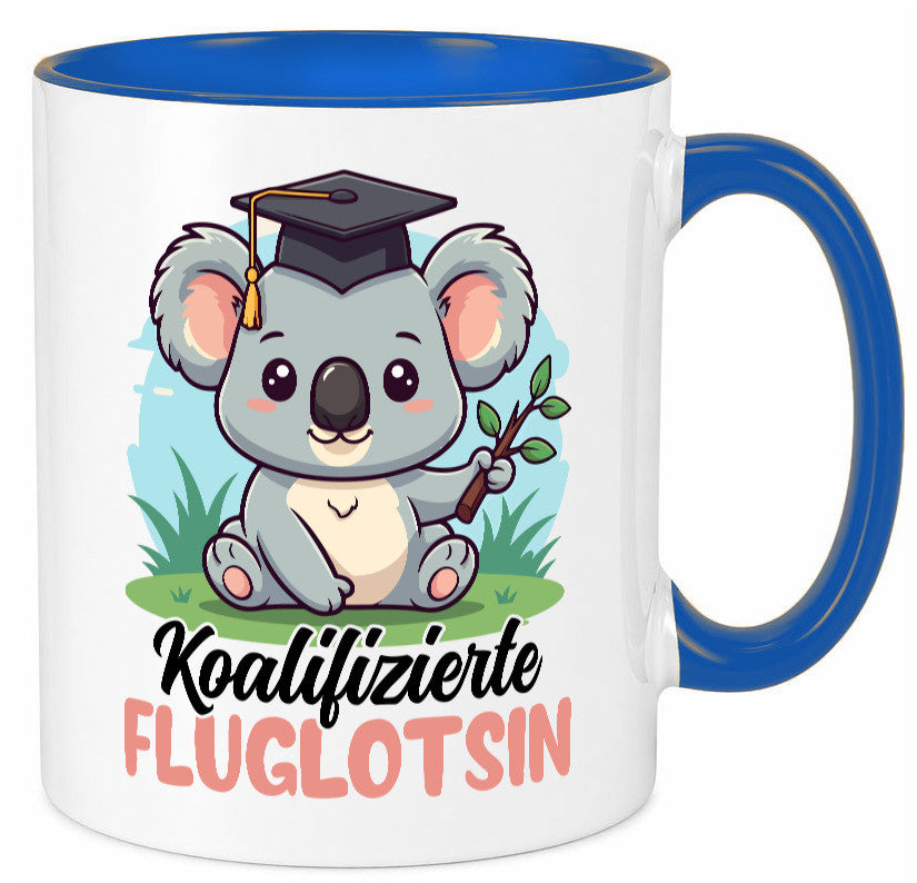 Koalifizierte Fluglotsin | Flughafen Flugverkehr lustiger Spruch Geschenk Humor