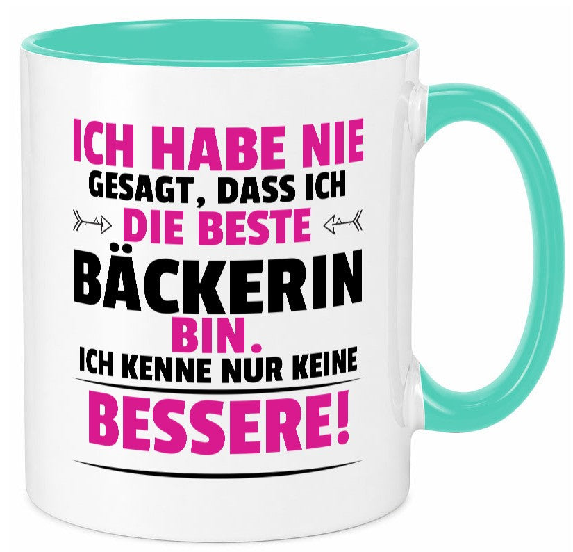 Die Beste Bäckerin | Bäckerei Frauen Backen lustig Humor Geschenkidee Geschenk Tasse