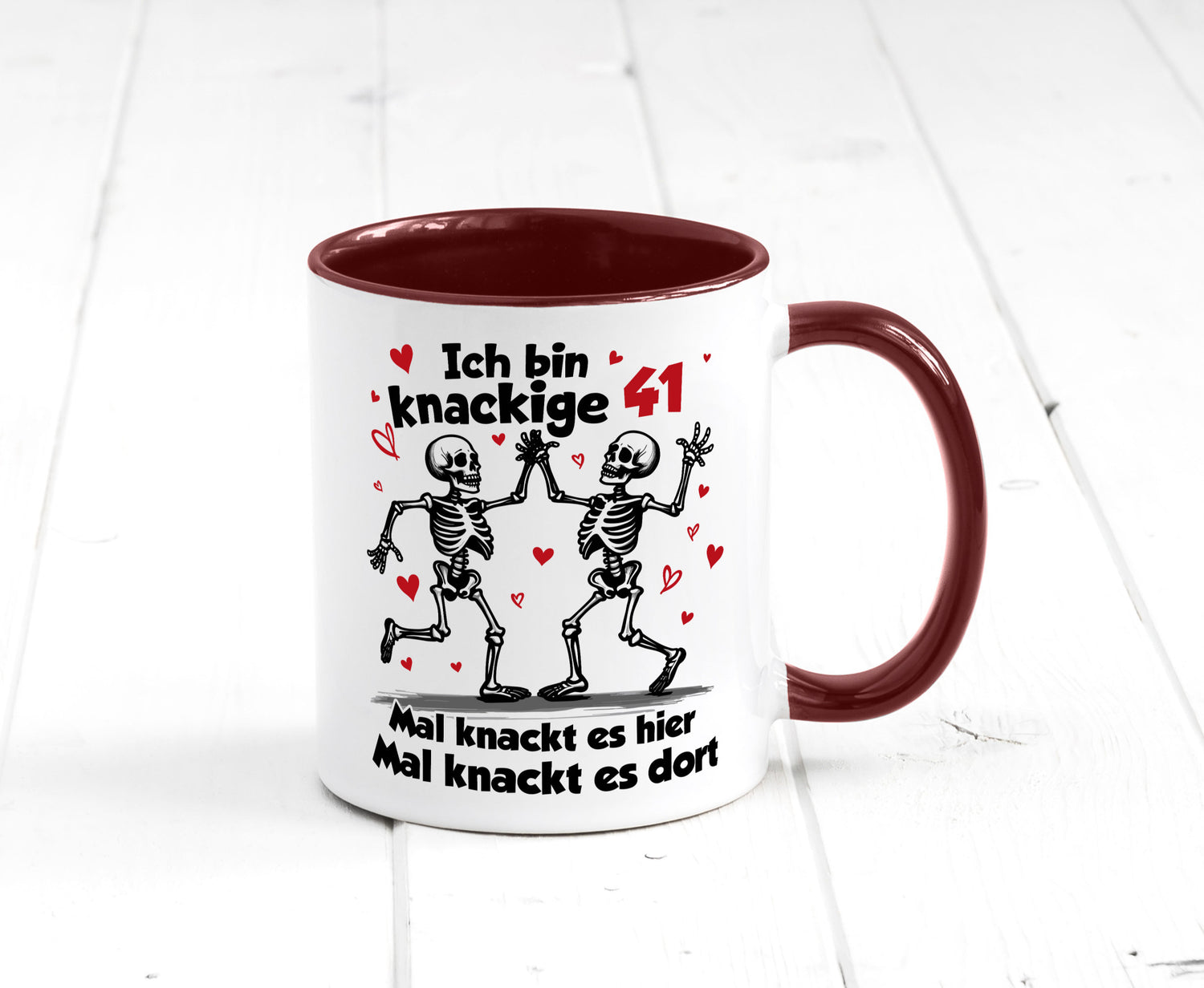 41. Geburtstag | Knackige 41 Ich bin alt v2 Humor Geschenkidee Tasse