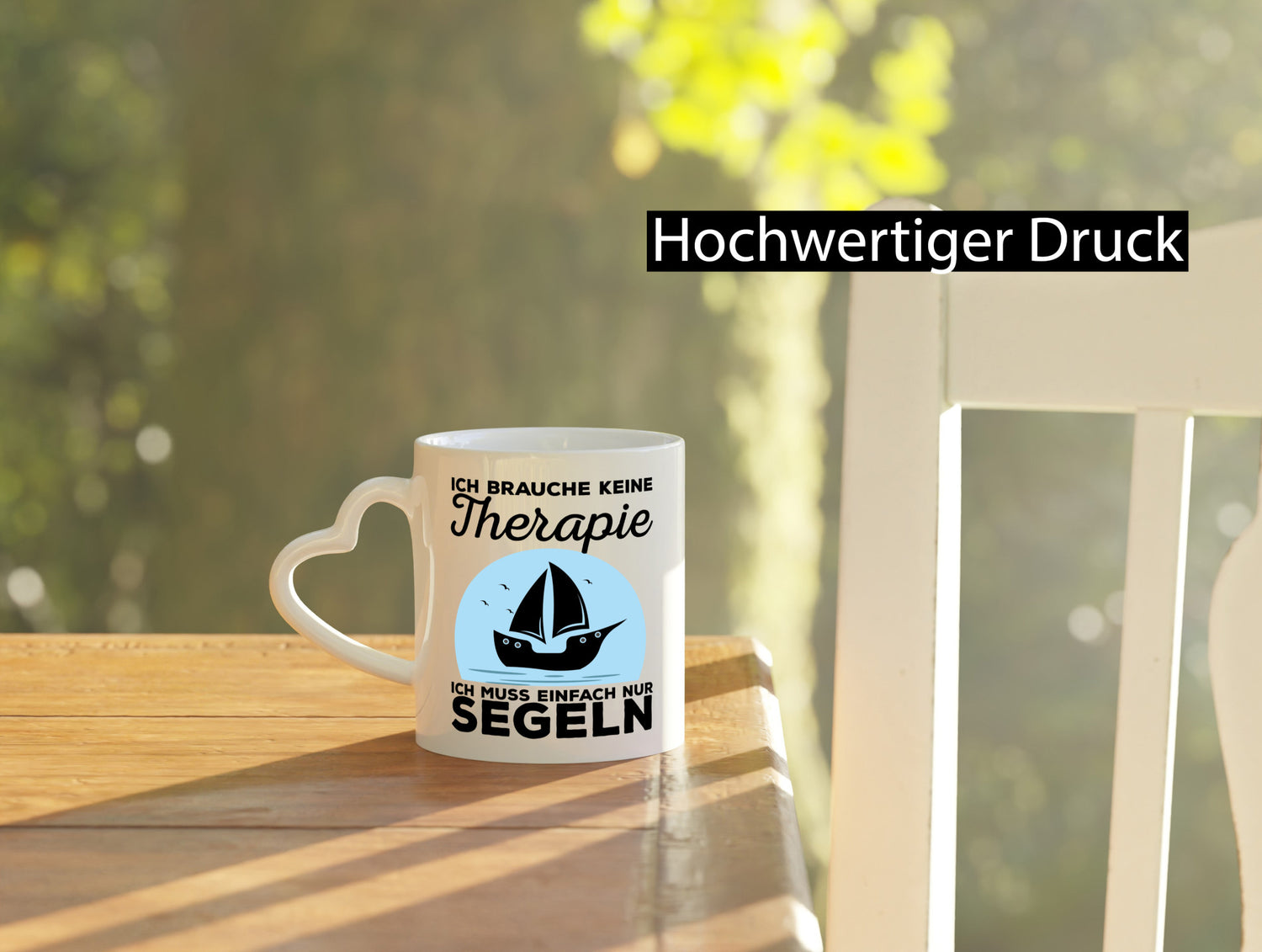 Einfach nur segeln | Segler Tasse Segelboot Therapie Geschenkidee Humor