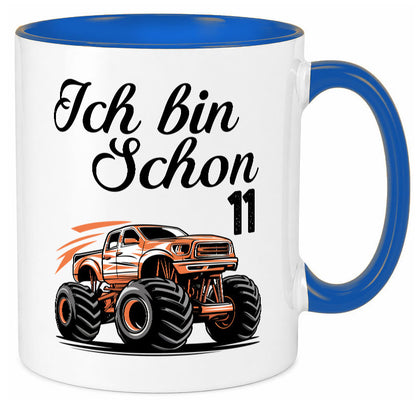 11. Geburtstag | Monster truck 11 Jahre lustiger Spruch Geschenk Geschenkidee