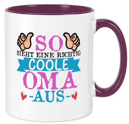So sieht eine richtig Coole Oma aus | Großmutter Humor Familie Geschenkidee