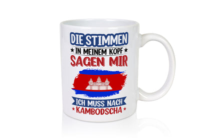 Kambodscha | Urlaub Stimmen in meinem Kopf Traumland lustiger Spruch Geschenk