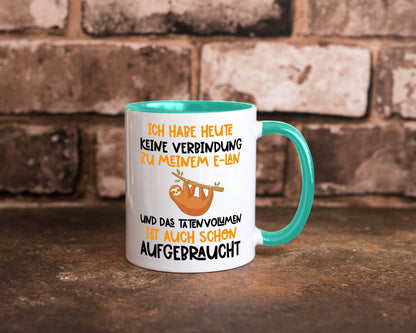 Tatenvolumen aufgebraucht | Spruch Humor Faultier Tierliebhaber Geschenkidee