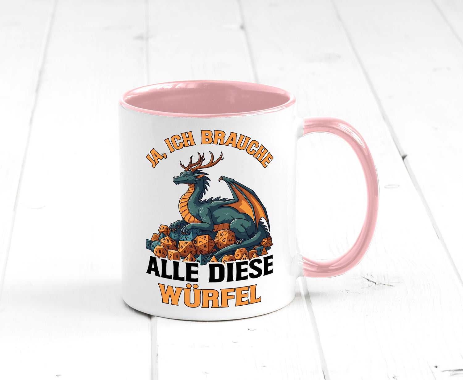 Ja ich brauche alle diese Würfel | Drache Rollenspiel v2 Geschenk Humor