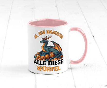 Ja ich brauche alle diese Würfel | Drache Rollenspiel v2 Geschenk Humor