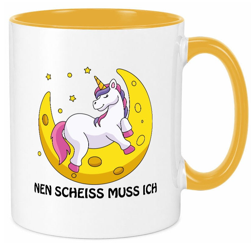 Nen Scheiss muss ich Geschenkidee Humor Tasse
