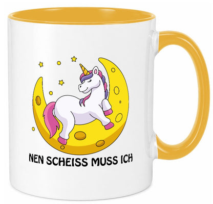 Nen Scheiss muss ich Geschenkidee Humor Tasse