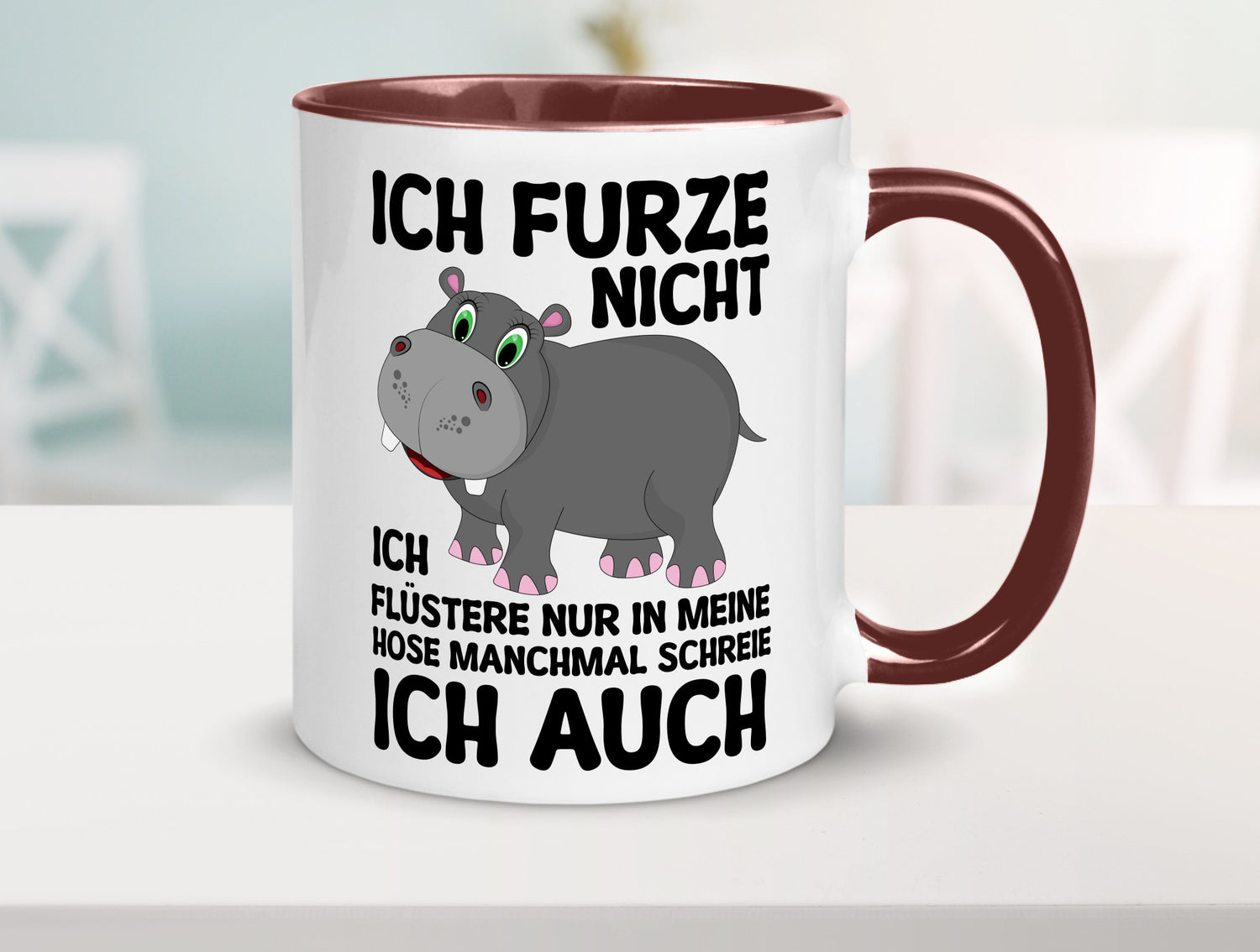 Ich furze nicht | furznilpferd v2 Humor Geschenkidee Tasse