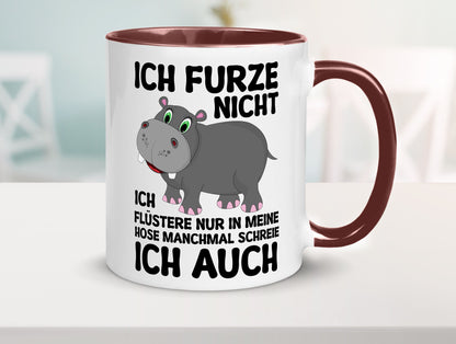 Ich furze nicht | furznilpferd v2 Humor Geschenkidee Tasse