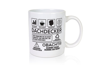 Achtung Probleme Dachdecker | Dachbau Hausbau lustig Humor Geschenkidee