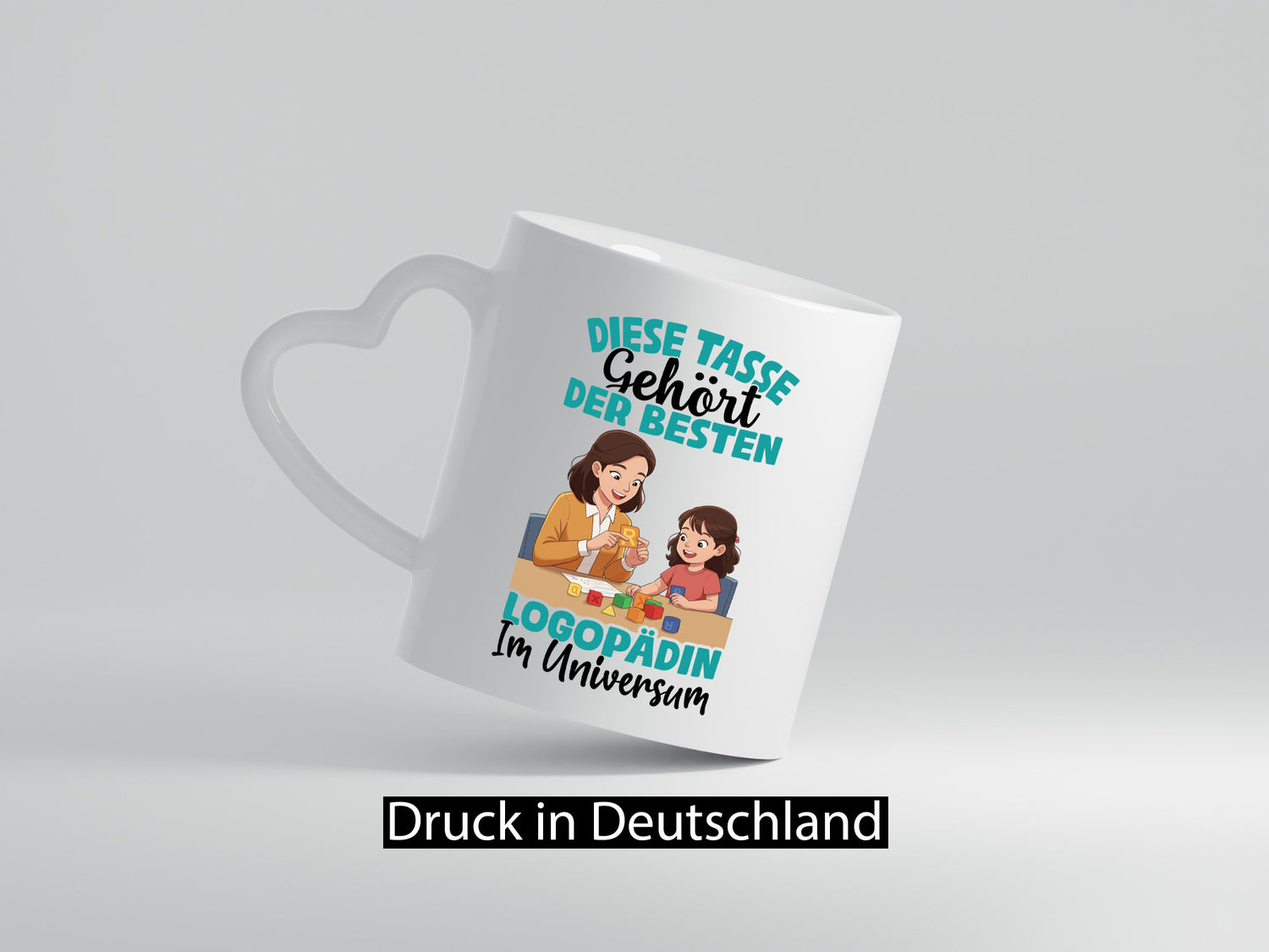 Im Universum: Logopädin | Sprachtherapie Geschenkidee Humor Tasse