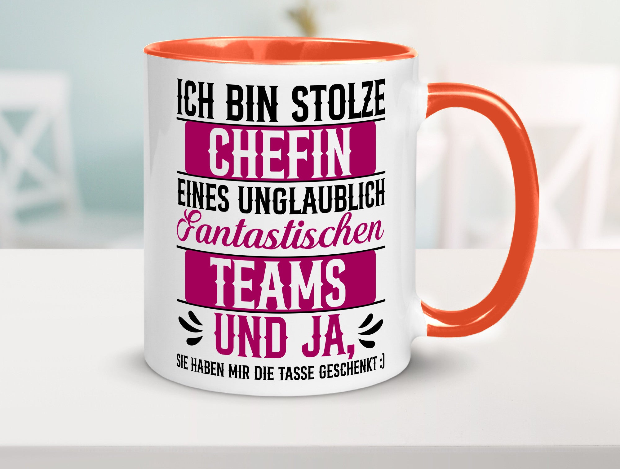 Stolze Chefin | Tolles Team Mitarbeiter lustig Arbeit Kollegen Büro Geschenk