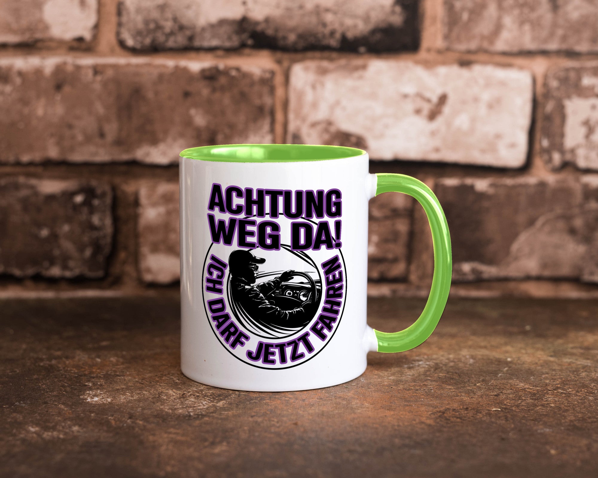 Achtung weg da ich darf jetzt Fahren | Führerschein lustig Humor Geschenkidee