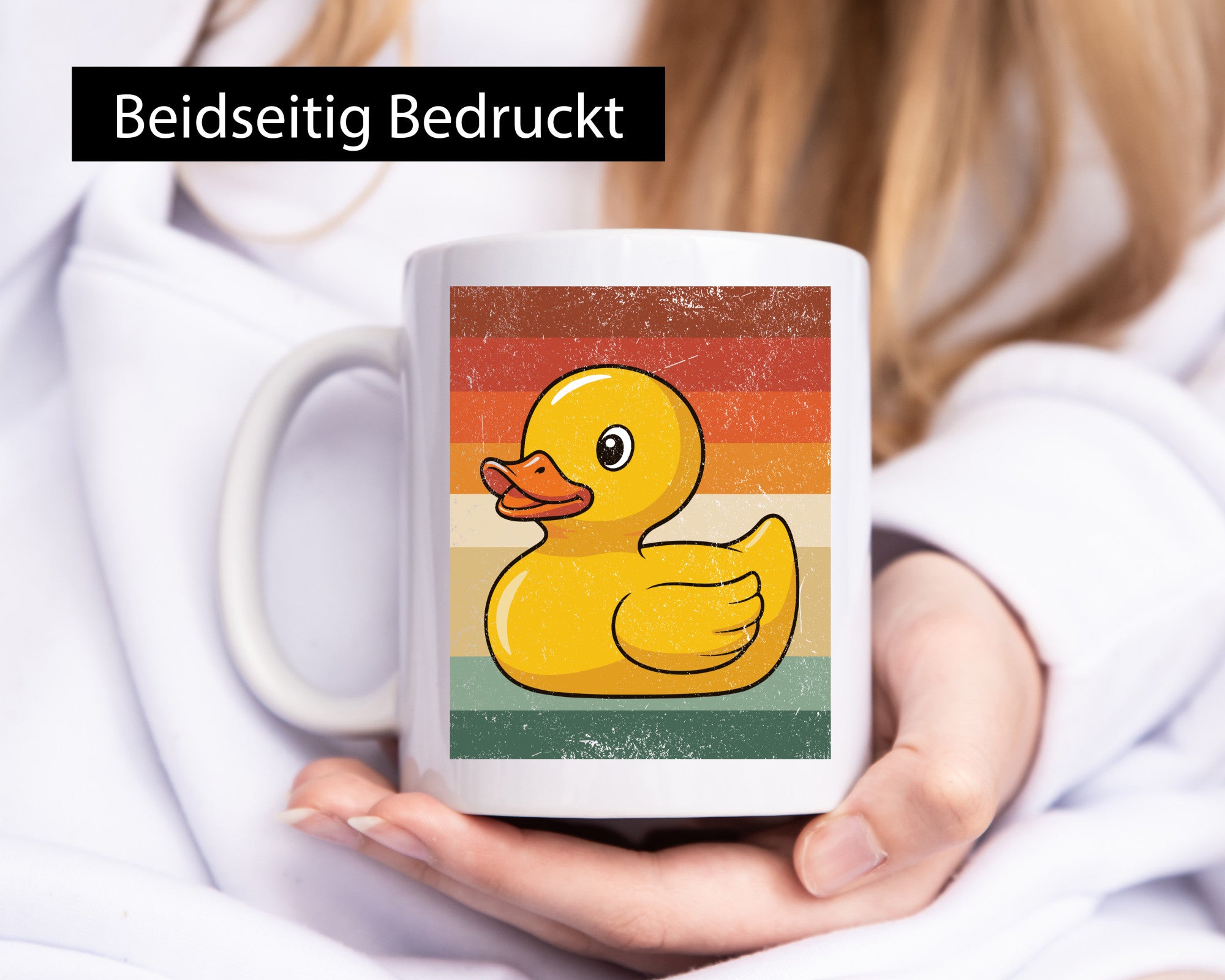 Enten | Entchen Gummiente Retro Vintage Geschenkidee Humor Tasse