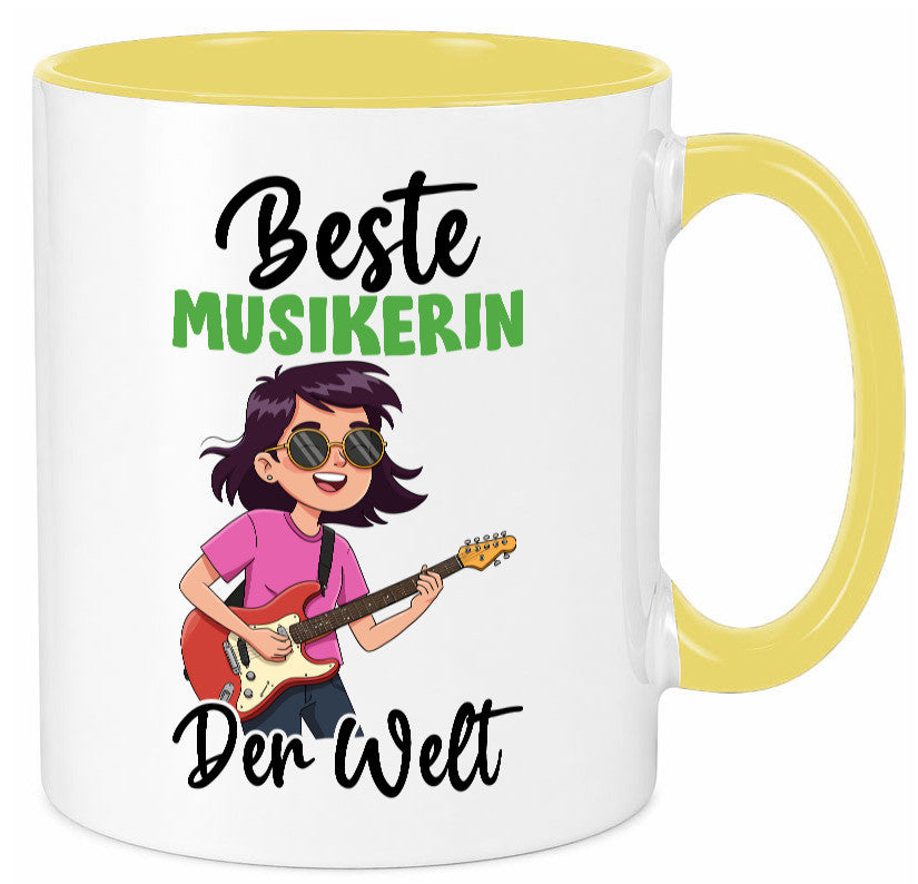 Beste Musikerin | Musik Musikantin v2 Geschenkidee Humor Tasse