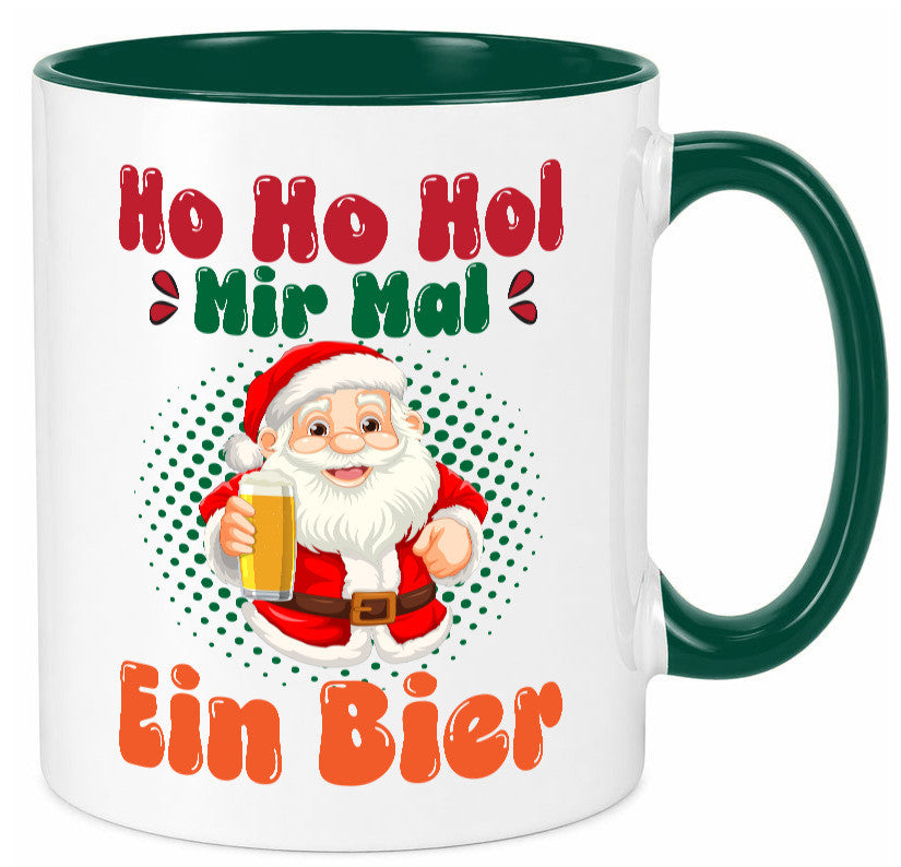 Ho mir mal ein Bier | Ugly Christmas Trinken v2 Geschenkidee Humor Tasse