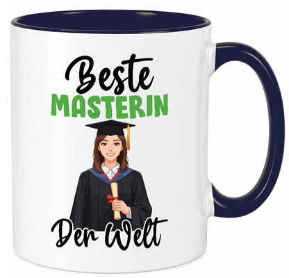 Beste Masterin | Student Uni Studium Humor Geschenkidee Tasse