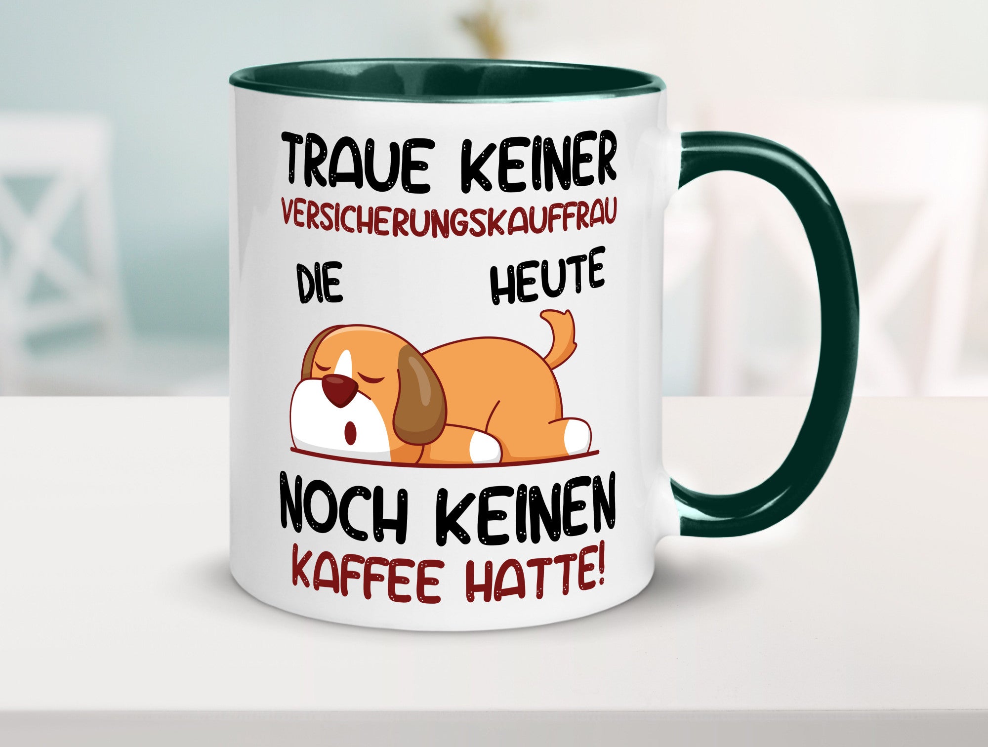 Traue keiner Versicherungskauffrau | Kauffrau Geschenk Humor Geschenkidee