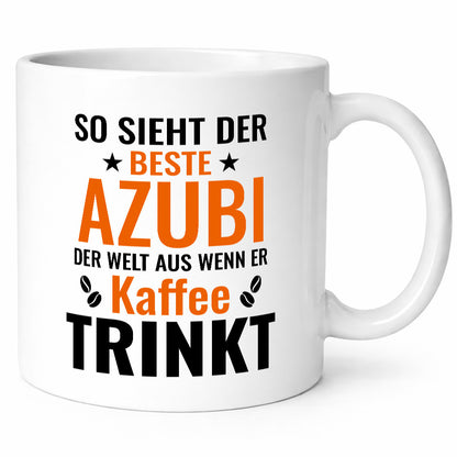 Kaffee trinkt: Azubi | Ausbildung Lehre Lehrling Geschenkidee Humor Tasse